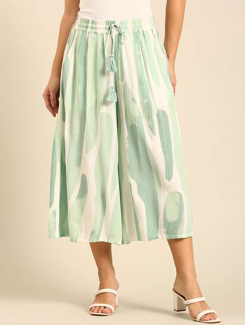 women printed high rise culottes  - 21742149 -  Standard Image - 0