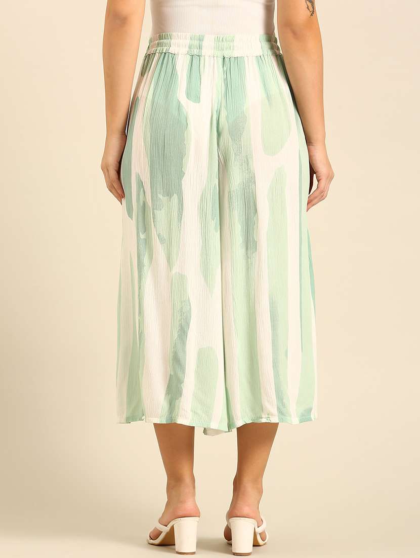 women printed high rise culottes  - 21742149 -  Standard Image - 3