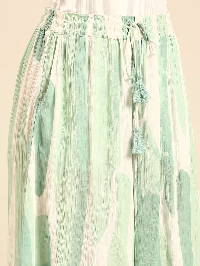 women printed high rise culottes  - 21742149 -  Standard Image - 5