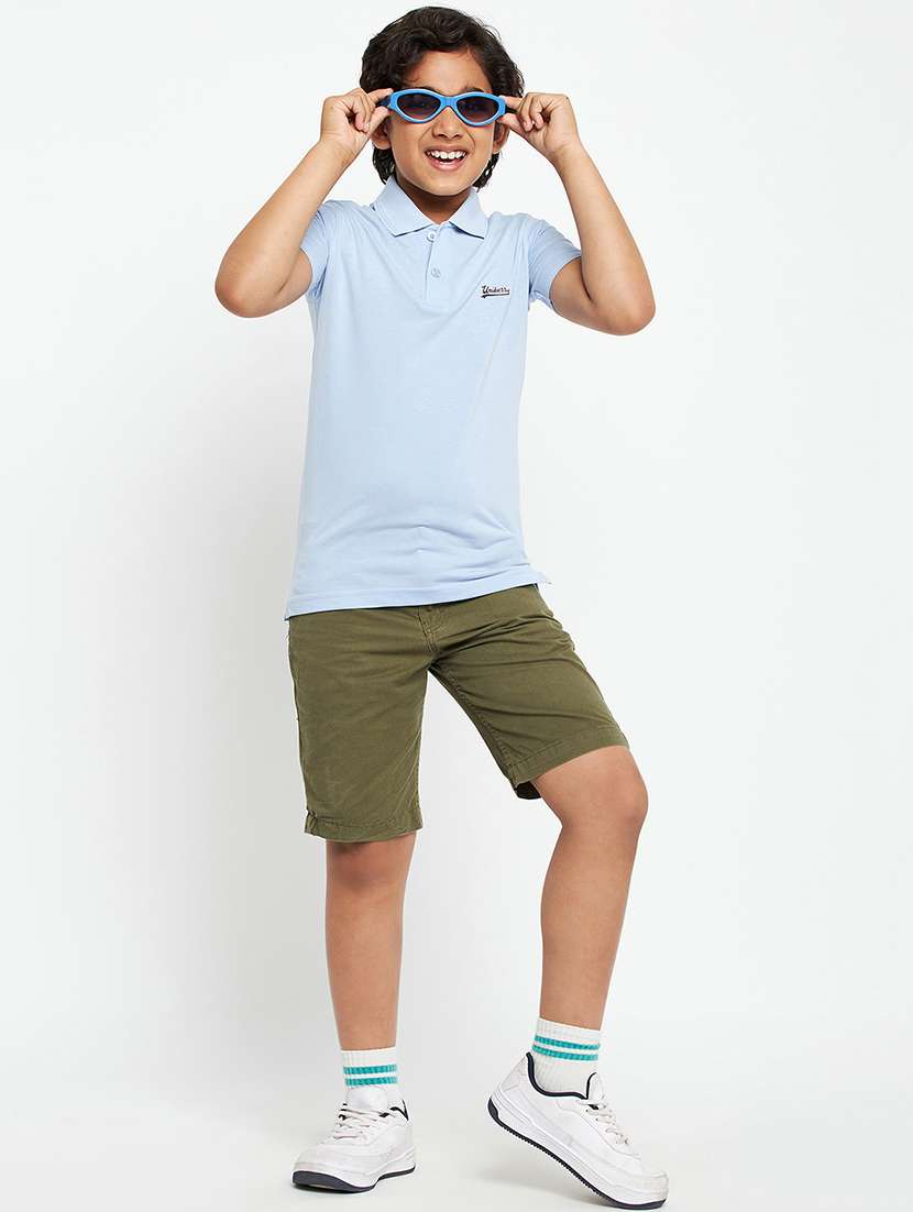 boys solid short sleeve polo t-shirt - 21742237 -  Standard Image - 3