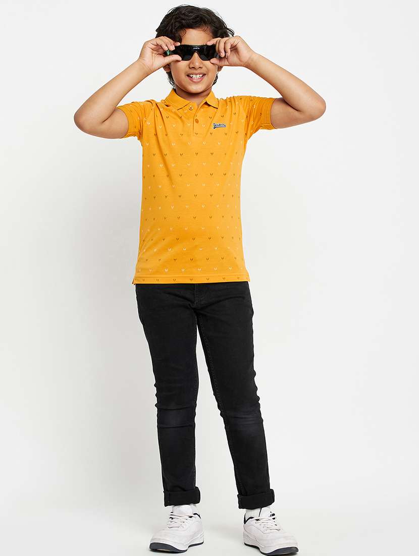 boys printed short sleeve polo t-shirt - 21742246 -  Standard Image - 3