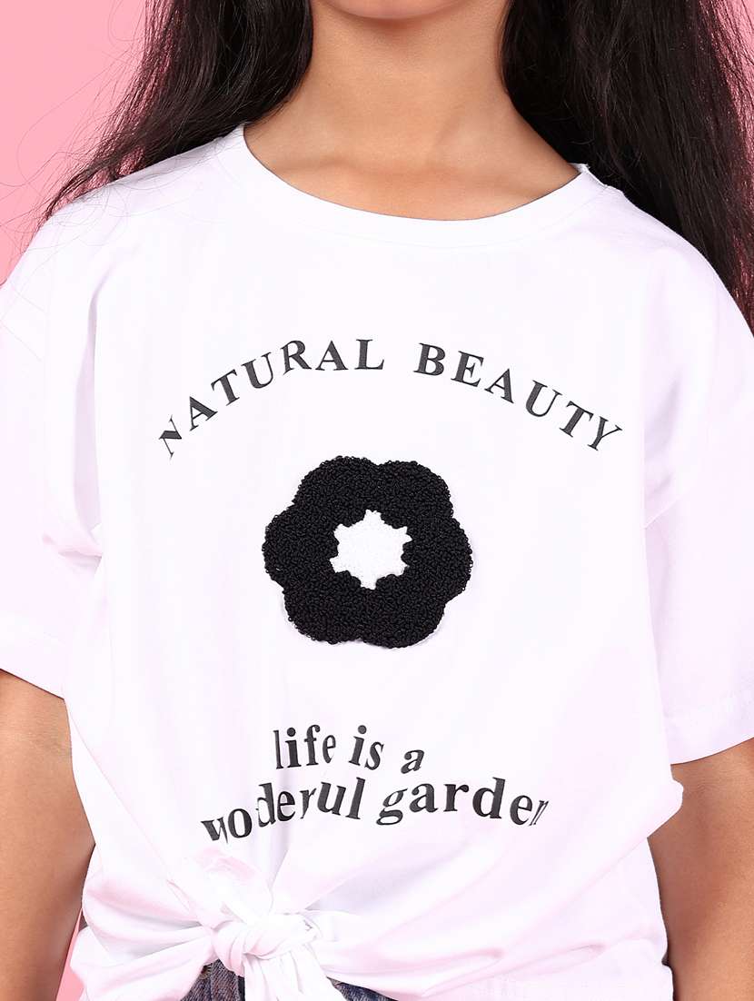girls printed short sleeves round neck tee - 21742394 -  Standard Image - 5