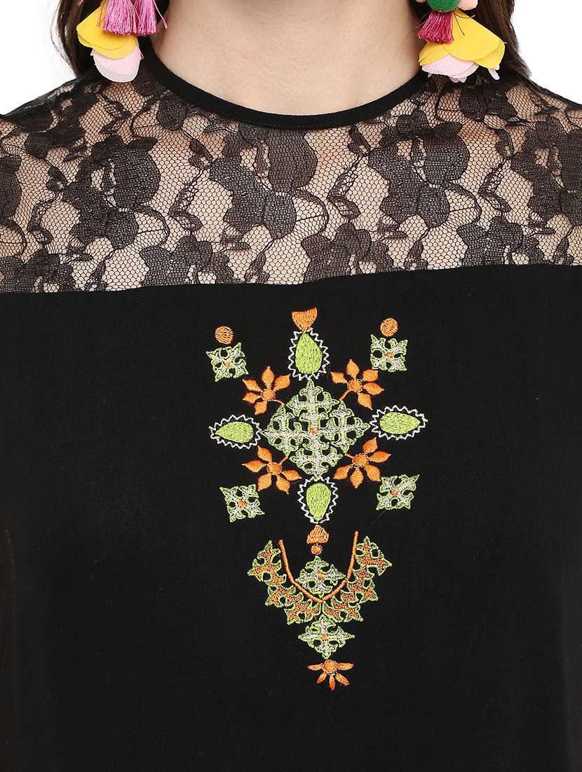 women embroidered crop top - 21742503 -  Standard Image - 3