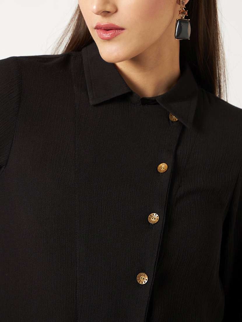 women solid shirt top - 21742517 -  Standard Image - 5