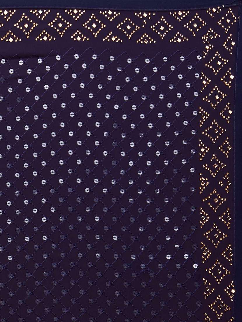 women sequin work embellished saree with blouse - 21742619 - Standard Image - 3