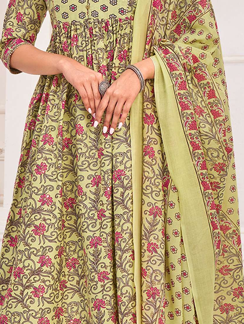 women printed kurta pant with dupatta set - 21742679 -  Standard Image - 5