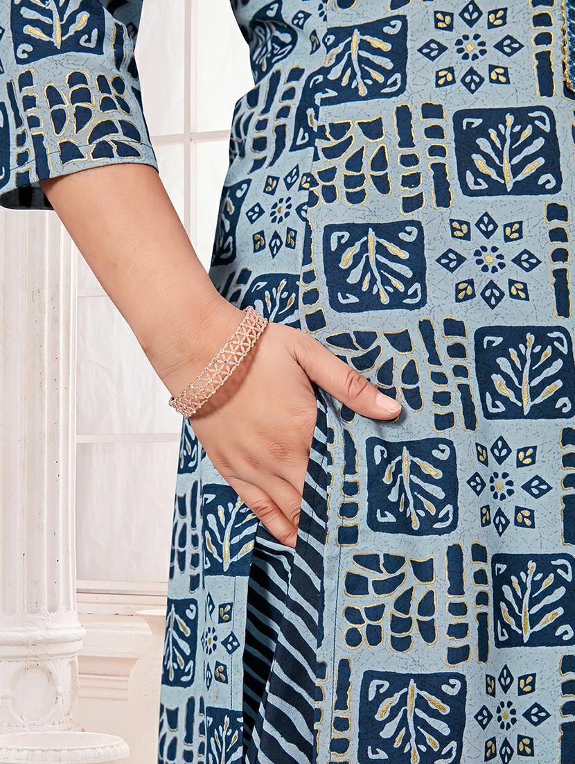 women printed kurta salwar with dupatta set - 21742688 - Standard Image - 5
