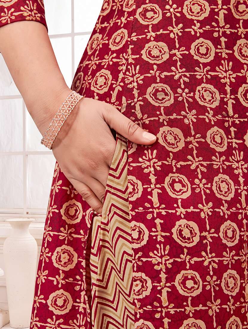 women printed kurta salwar with dupatta set - 21742690 - Standard Image - 5