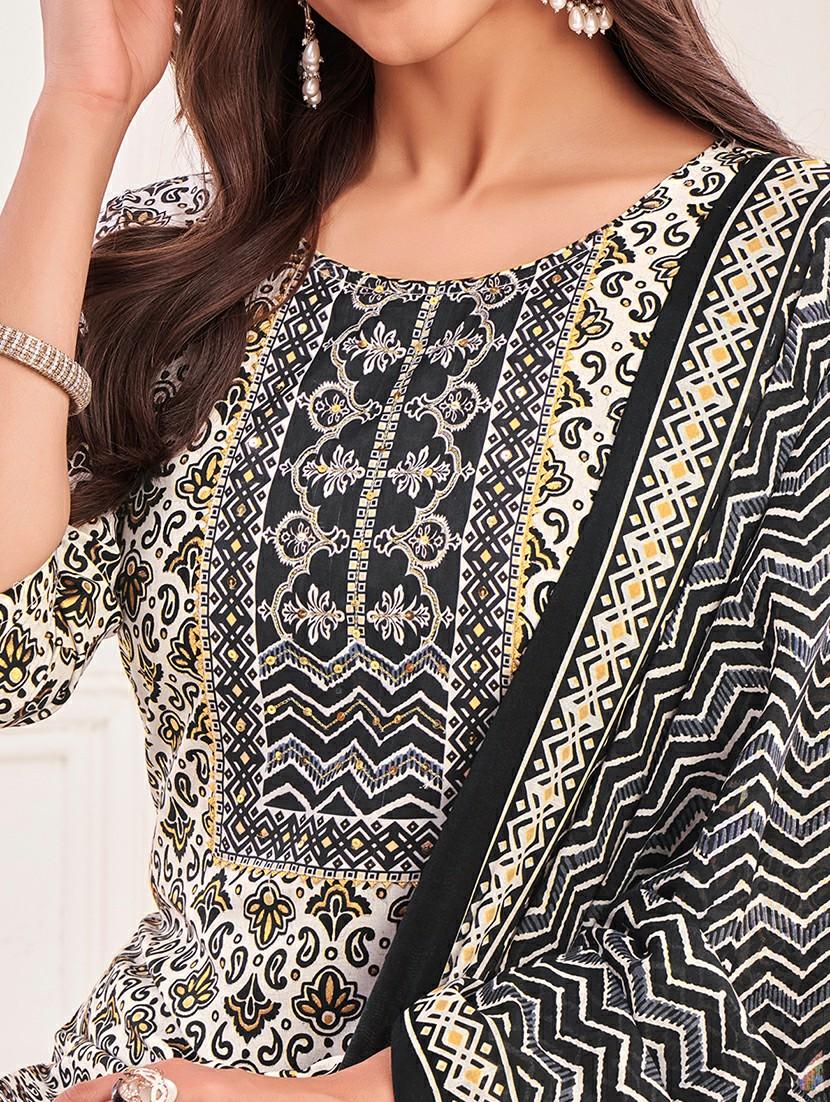 women printed kurta salwar with dupatta set - 21742691 - Standard Image - 5