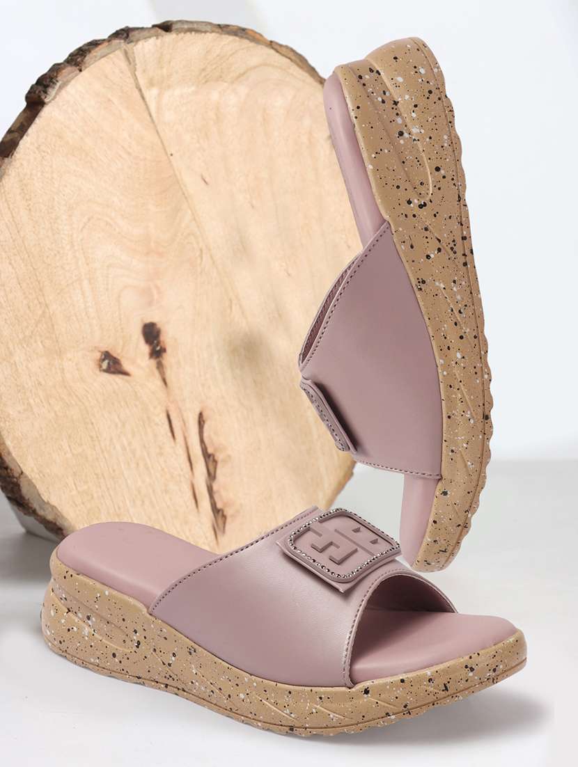 women purple slip on wedge - 21742748 - Zoom Image - 0