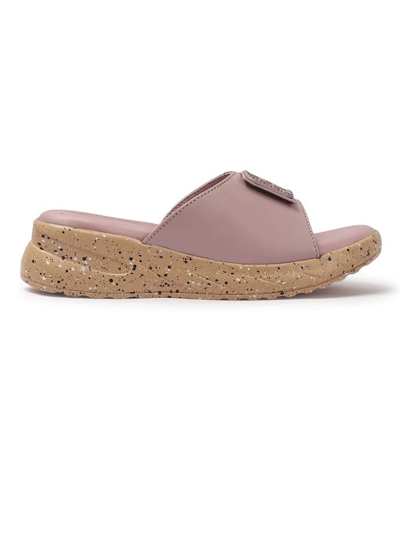 women purple slip on wedge - 21742748 - Standard Image - 3