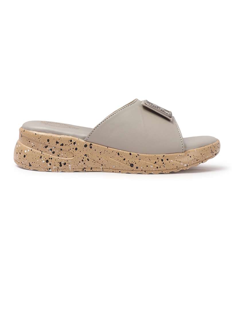 women grey slip on wedge - 21742749 -  Standard Image - 3