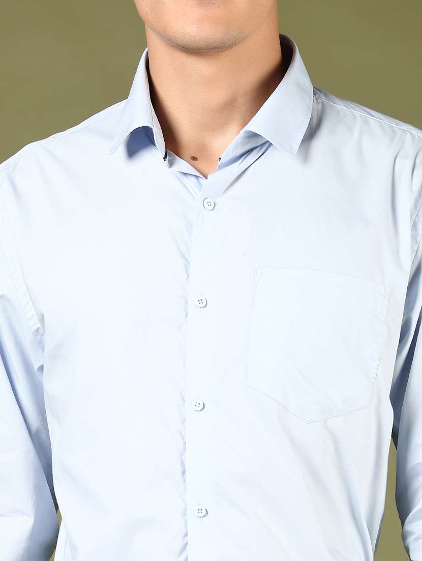 men solid long sleeve regular fit formal shirt - 21742818 -  Standard Image - 5