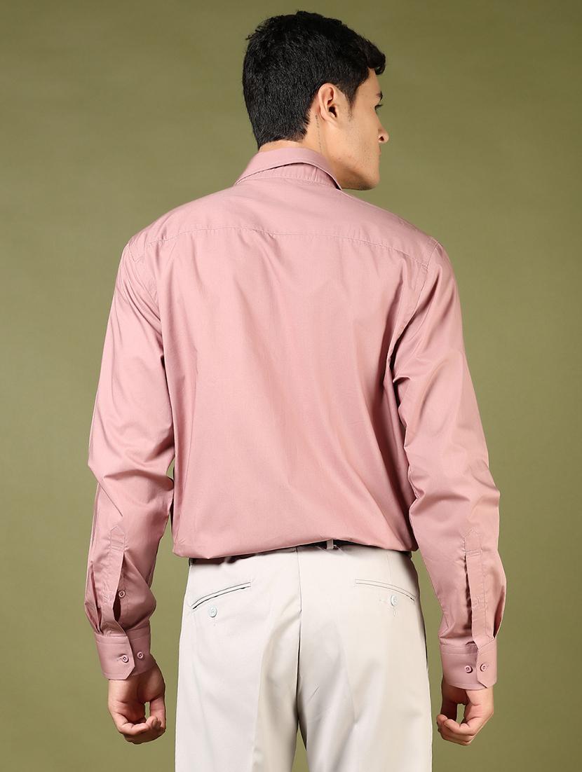 men solid long sleeve regular fit formal shirt - 21742819 - Standard Image - 3