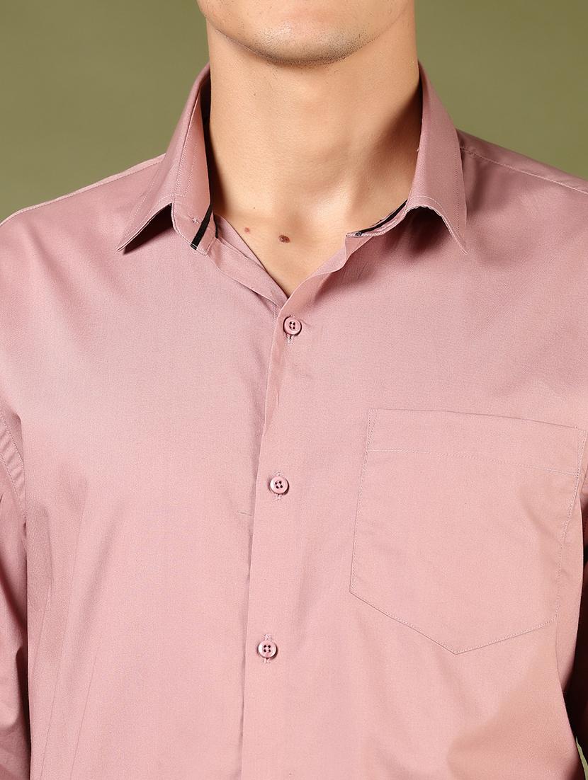 men solid long sleeve regular fit formal shirt - 21742819 - Standard Image - 5