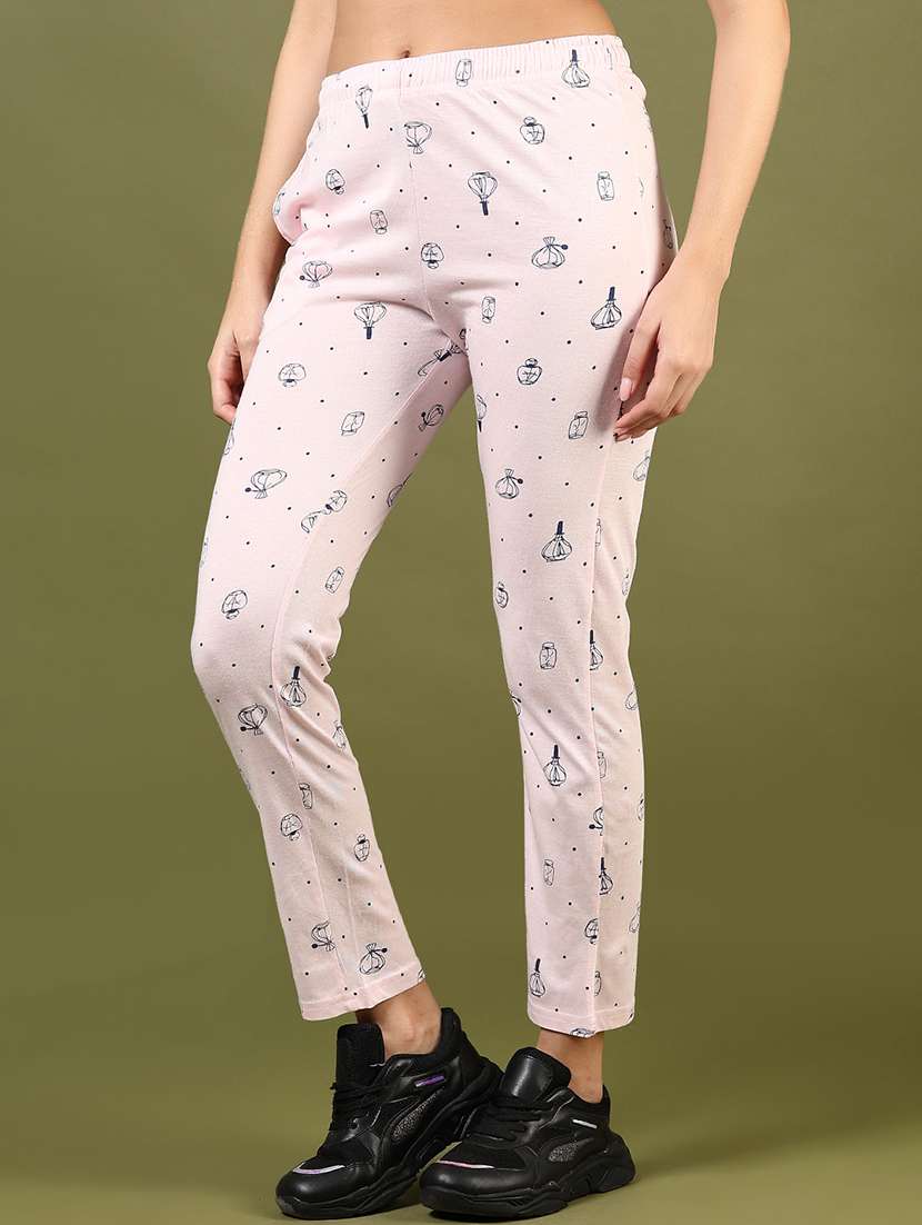 women printed low rise loungewear pajamas - 21742825 -  Standard Image - 3