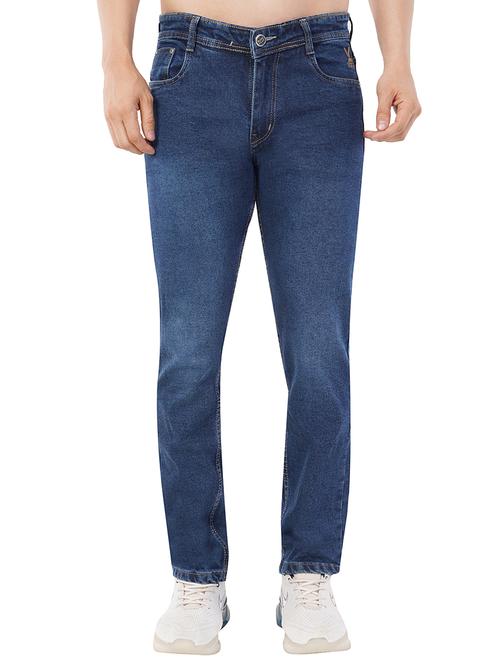 men light blue washed denim jeans - 21742867 - Standard Image - 0