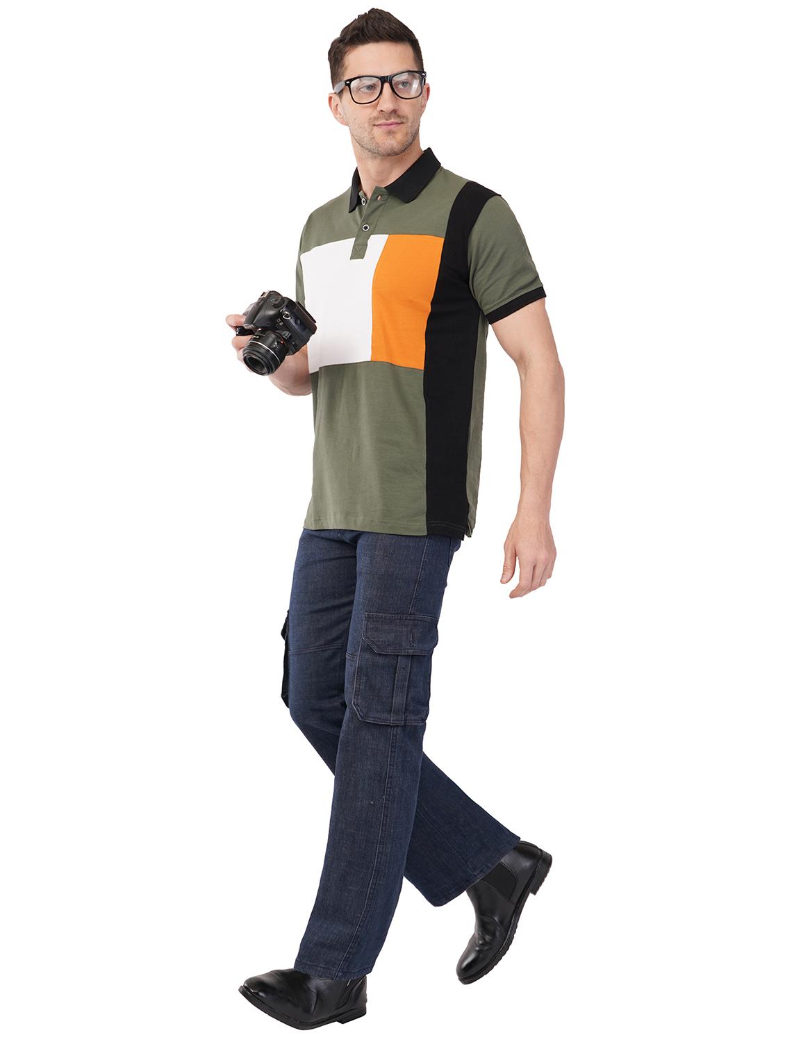 men navy blue denim cargo pants - 21742871 - Standard Image - 3
