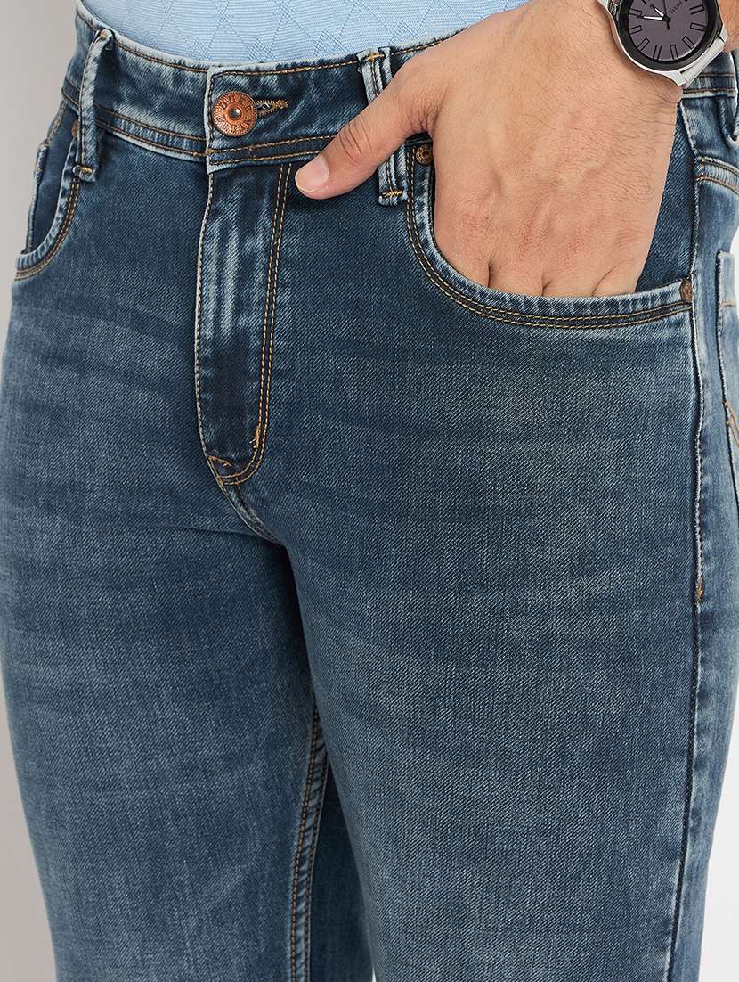 men mid rise washed jeans - 21743084 -  Standard Image - 5