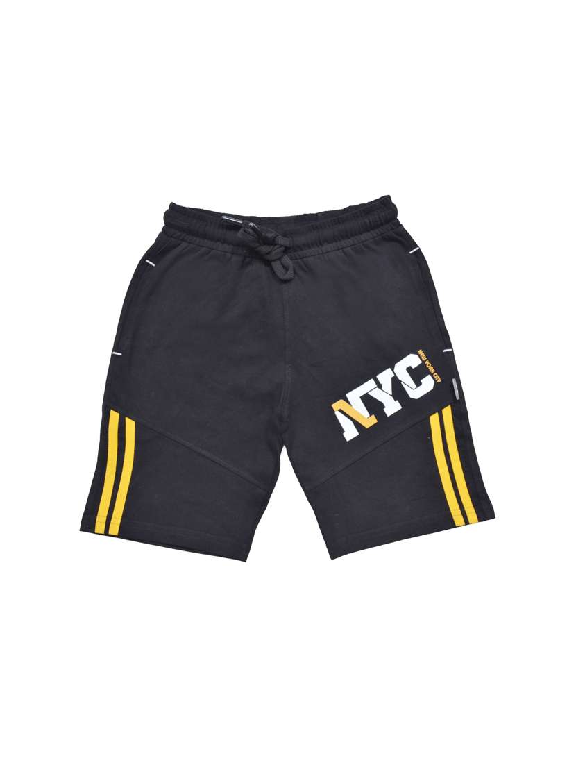 black cotton shorts & three fourth