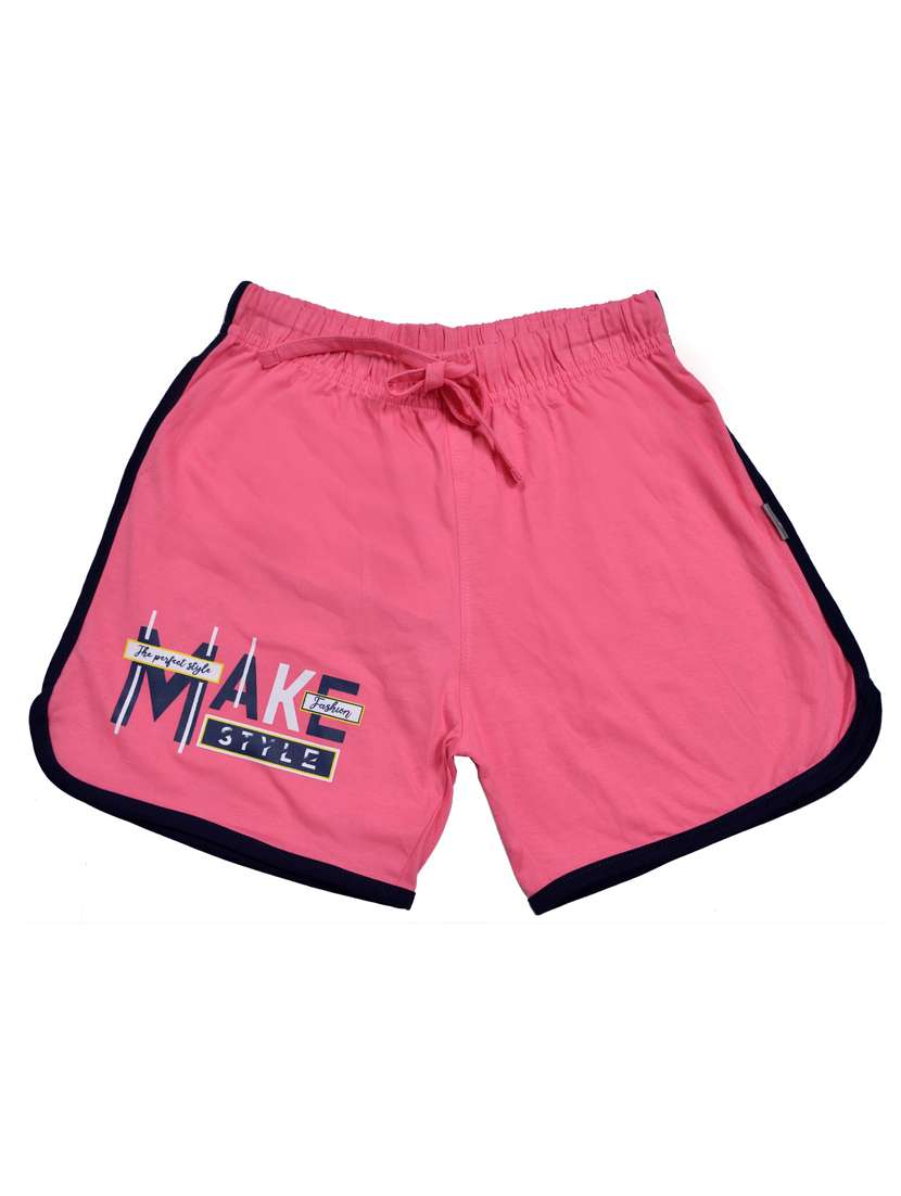 girls placement print mid rise shorts