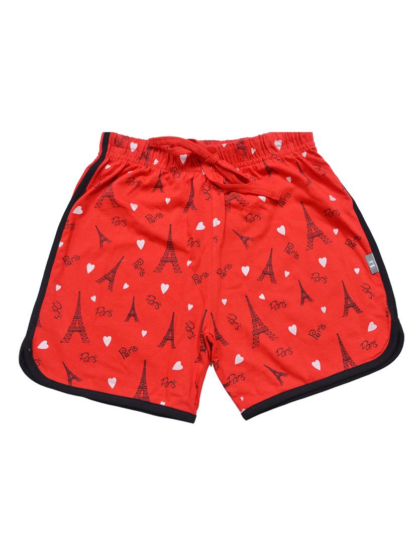 girls printed mid rise shorts - 21743147 - Zoom Image - 0