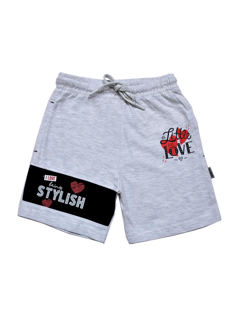 girls placement print mid rise shorts - 21743153 - Zoom Image - 0