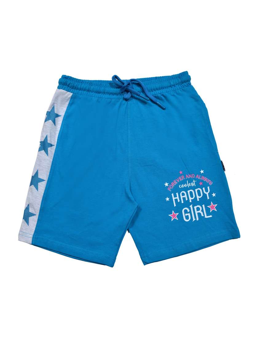 girls placement print mid rise shorts