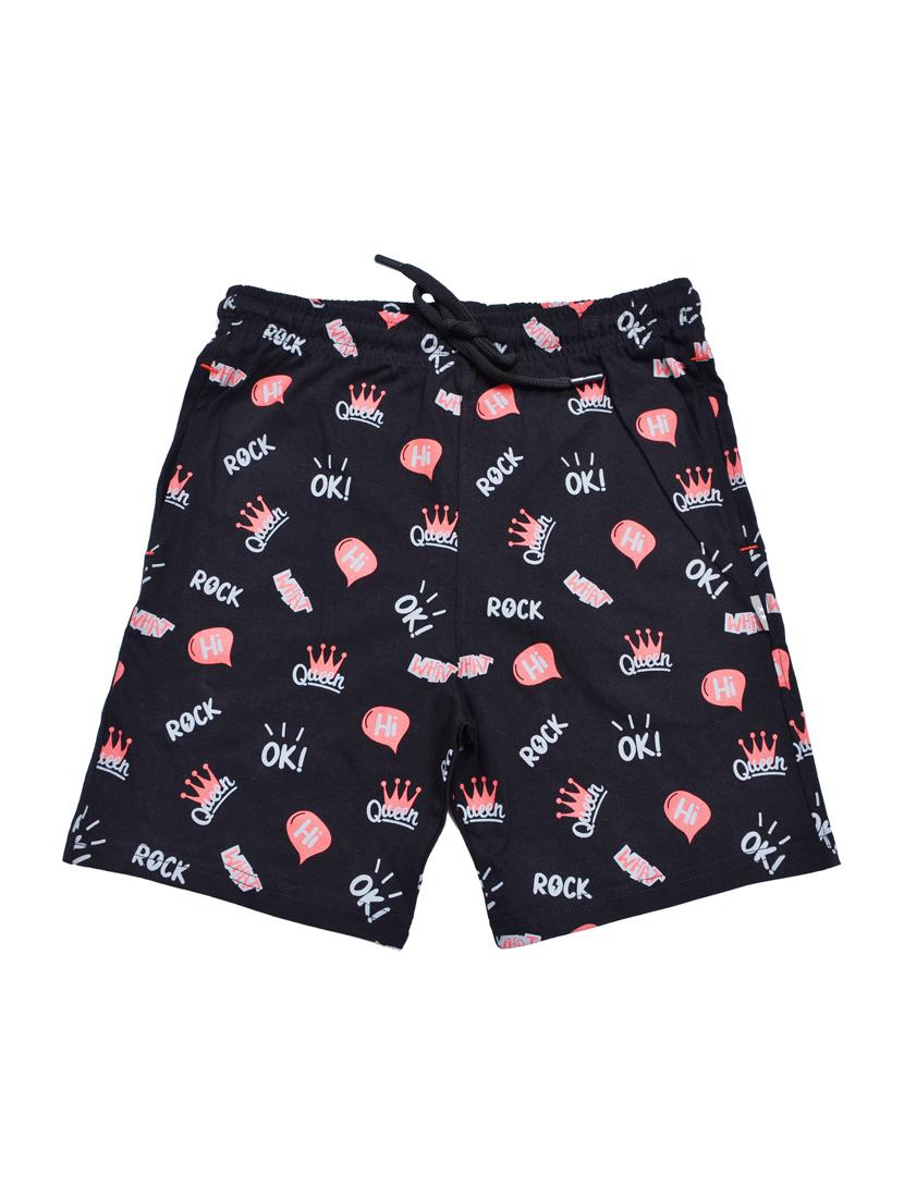 girls printed mid rise shorts - 21743171 - Zoom Image - 0