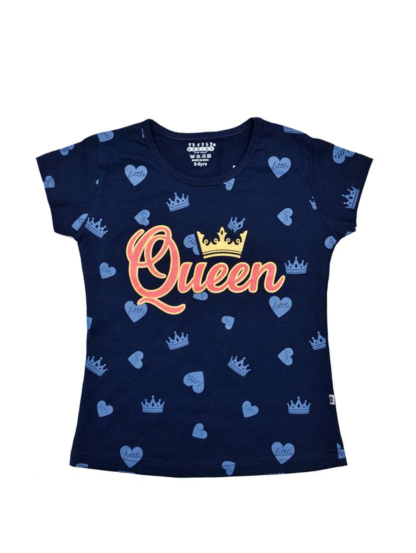 girls printed short sleeve tee