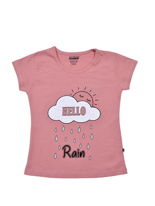 girls printed round neck tee - 21743188 -  Standard Image - 0