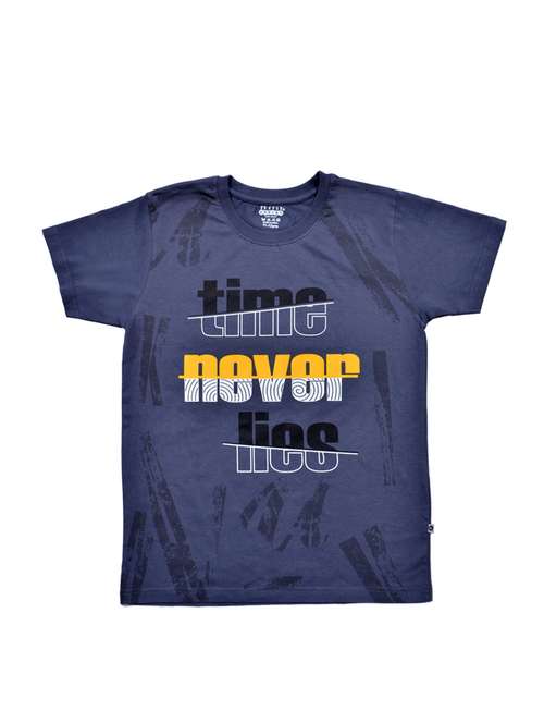 boys printed round neck t-shirt - 21743234 - Standard Image - 0