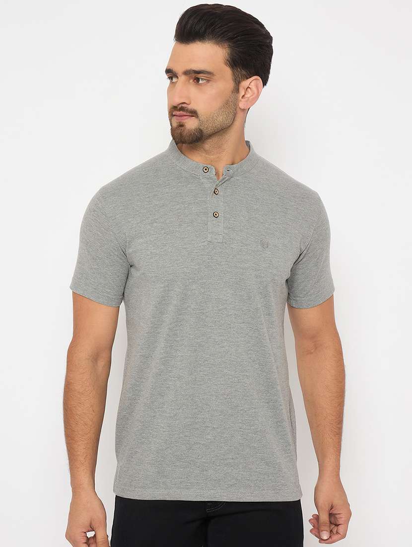 men short sleeves plain t-shirt