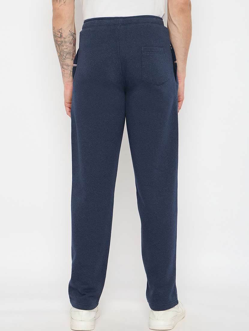 men solid mid rise track pant - 21743303 - Standard Image - 3