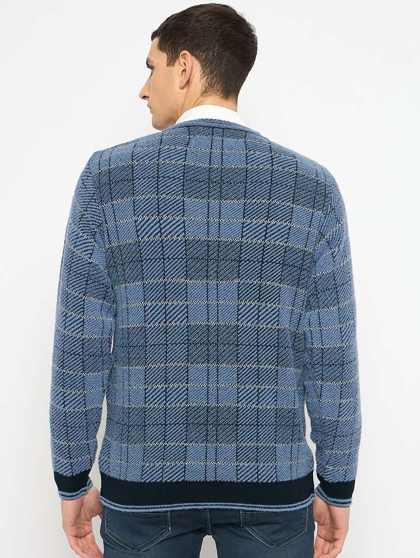 men long sleeves self design pullover - 21743335 -  Standard Image - 3