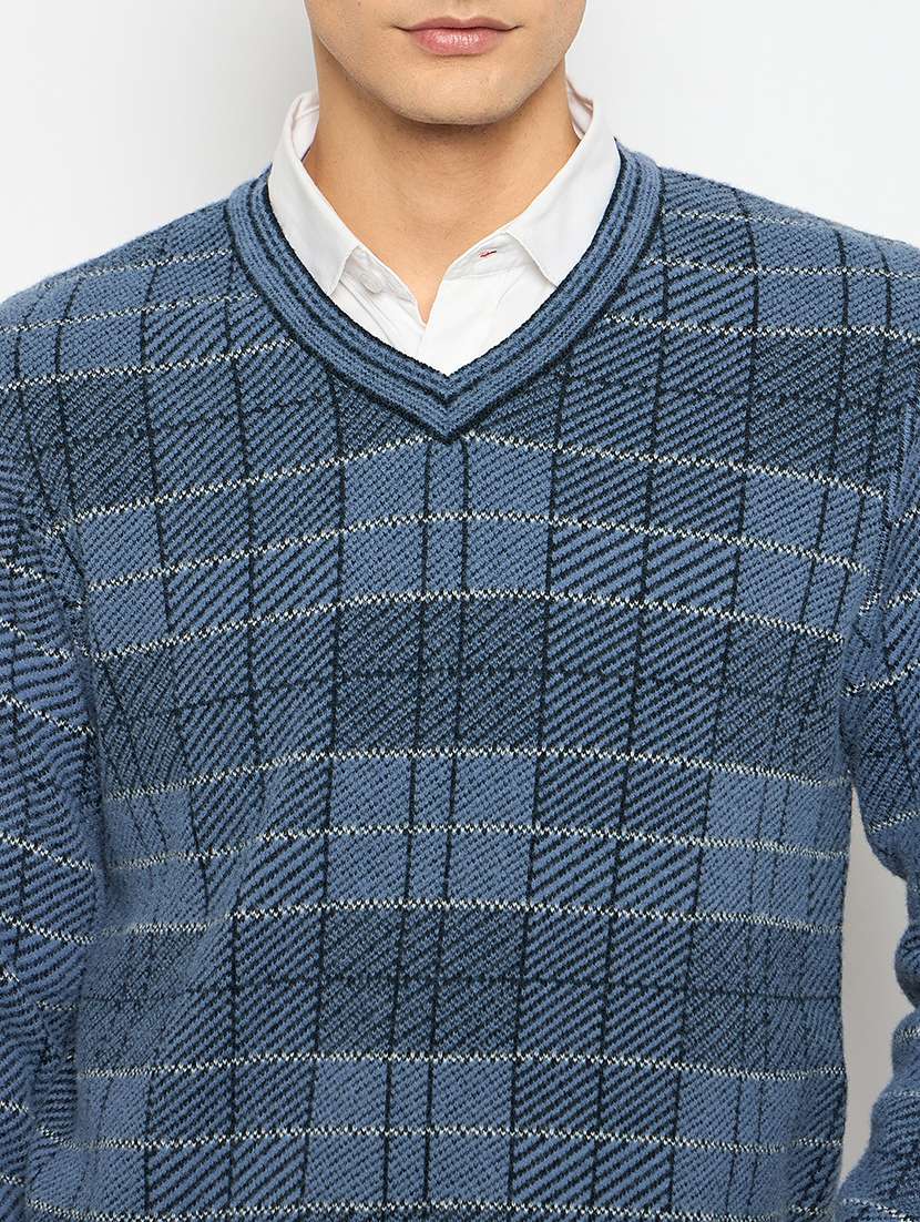 men long sleeves self design pullover - 21743335 -  Standard Image - 5