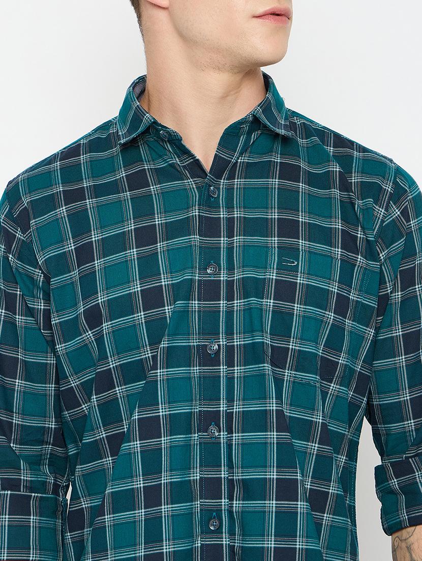 men long sleeves checkered casual shirt - 21743356 - Standard Image - 5