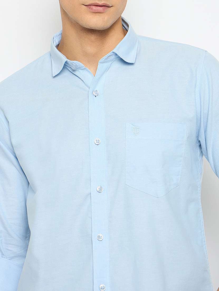 men long sleeves solid casual shirt - 21743361 -  Standard Image - 5