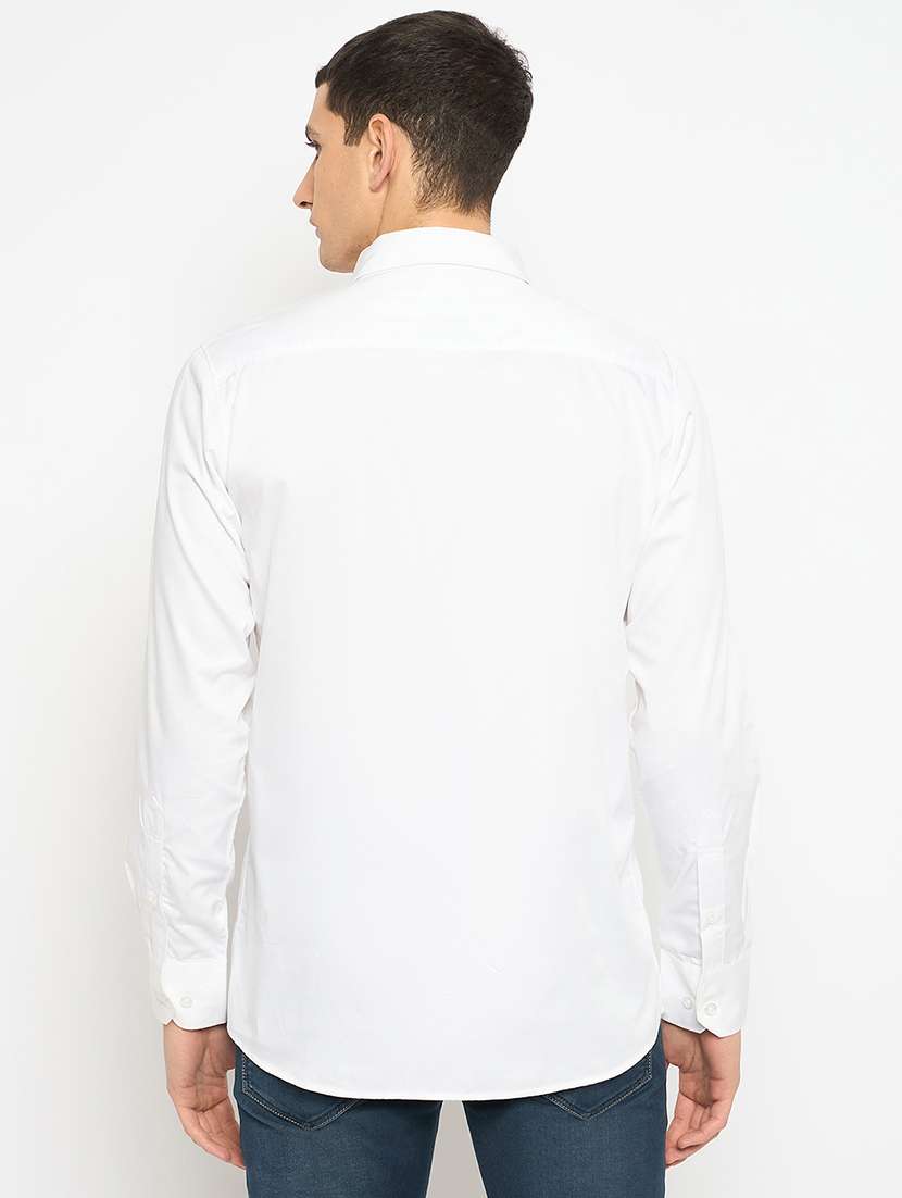 men long sleeves solid casual shirt - 21743362 -  Standard Image - 3