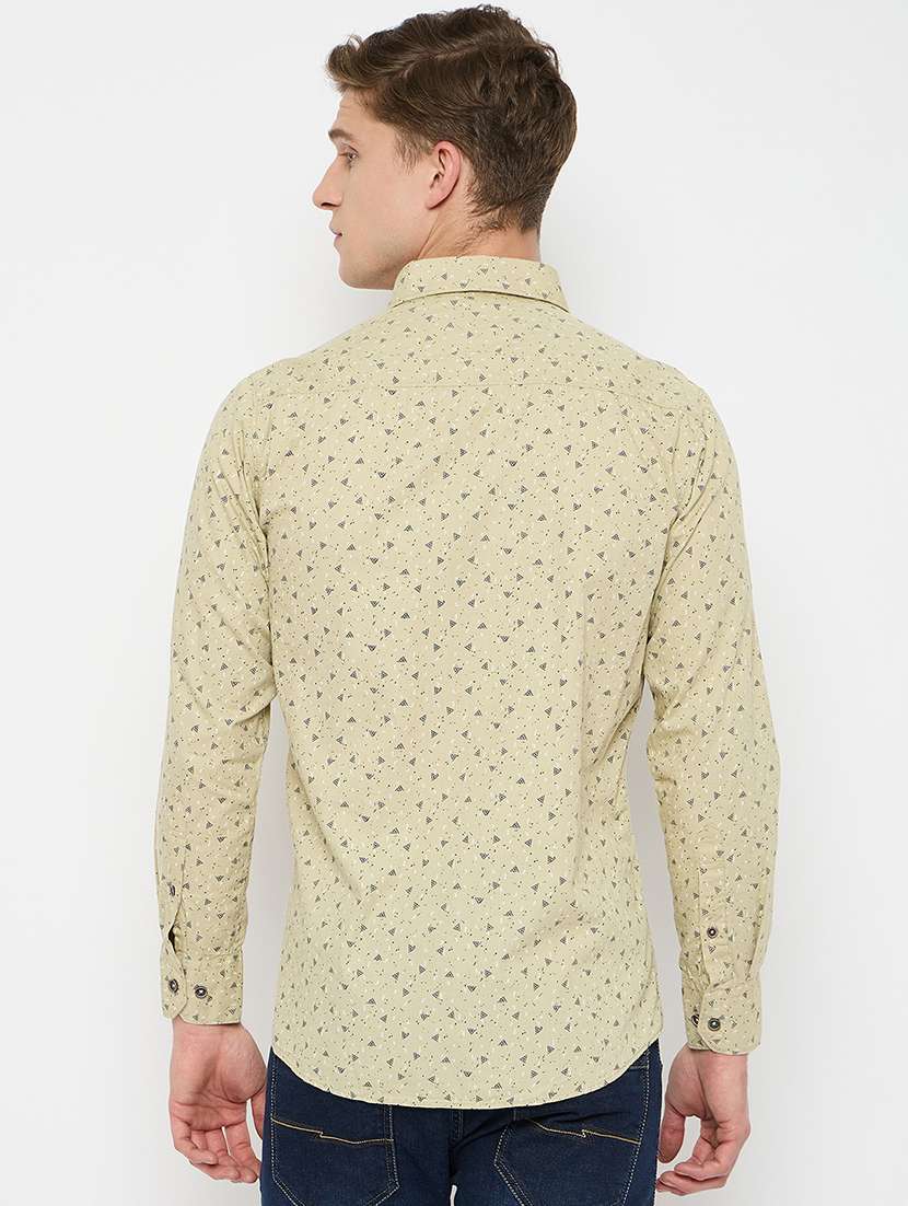 men long sleeves printed casual shirt - 21743364 -  Standard Image - 3