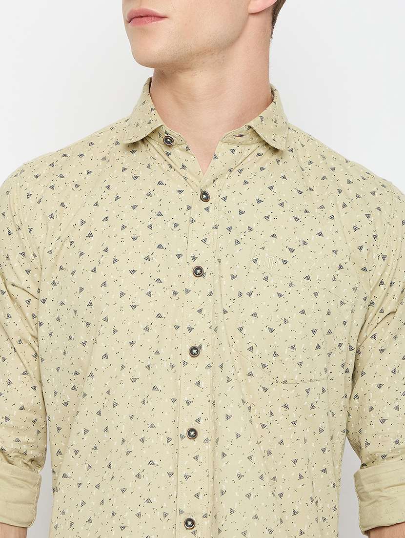 men long sleeves printed casual shirt - 21743364 -  Standard Image - 5