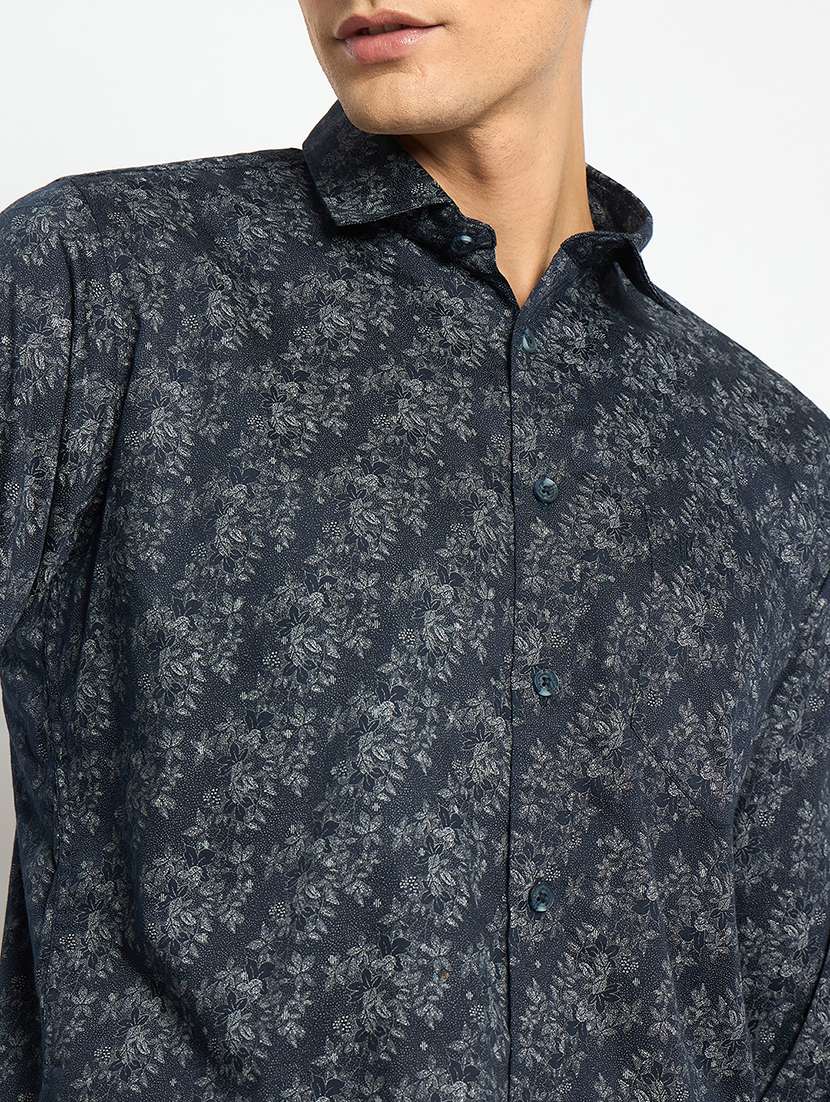 men long sleeves printed casual shirt - 21743367 -  Standard Image - 5