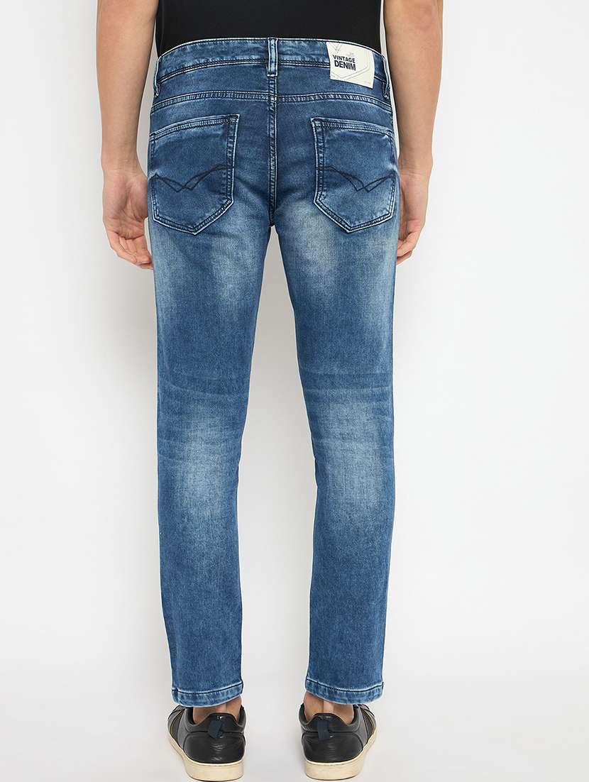 men mid rise distressed jeans - 21743380 -  Standard Image - 3