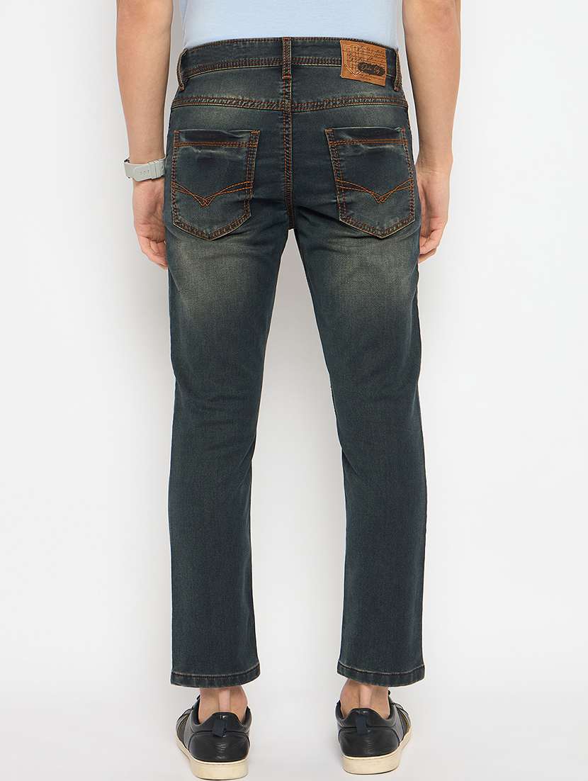 men mid rise washed jeans - 21743382 -  Standard Image - 3