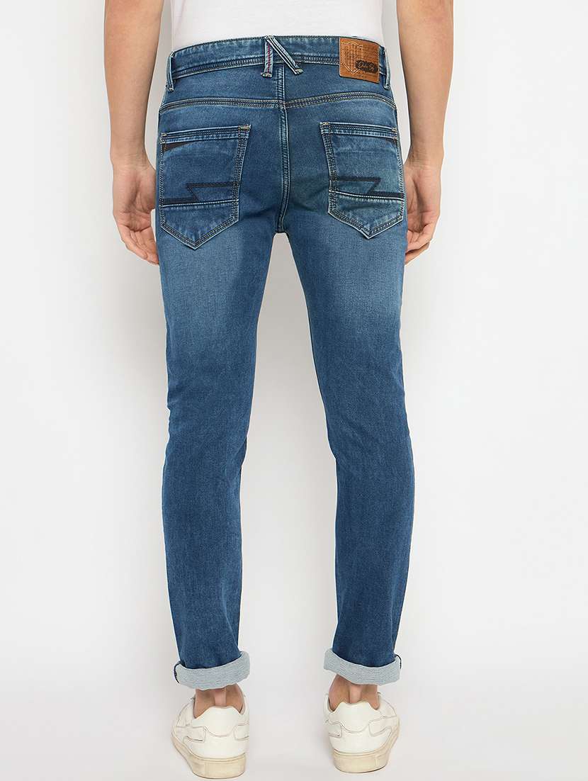 men mid rise washed jeans - 21743390 -  Standard Image - 3