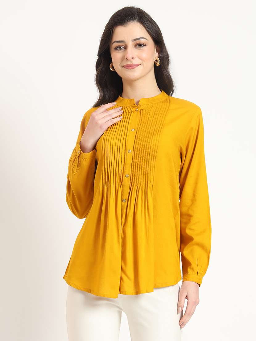 women solid long sleeve top