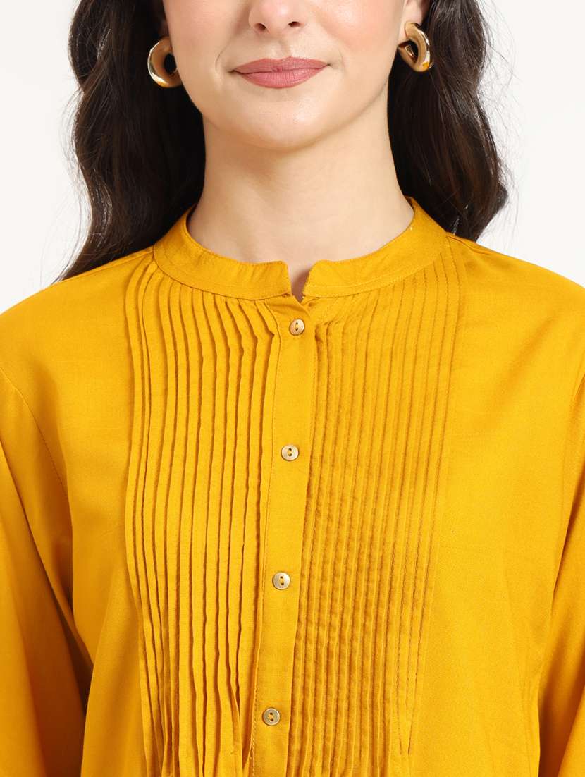 women solid long sleeve top - 21743414 - Standard Image - 5