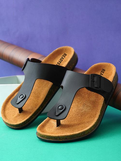 men solid toe seperator sandal - 21743550 -  Standard Image - 0