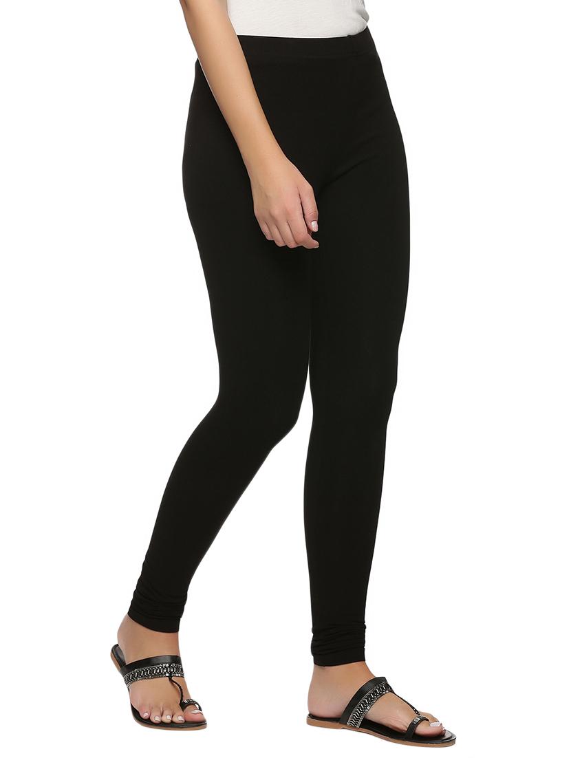 women pack of 2 solid leggings - 21743670 - Standard Image - 3
