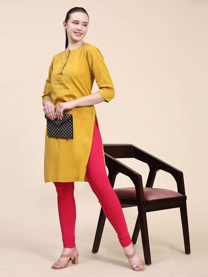 women pack of 2 solid leggings - 21743673 -  Standard Image - 5